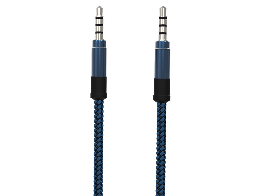 Soultech DK902M (İpli) Mavi Aux Kablo - Satpa