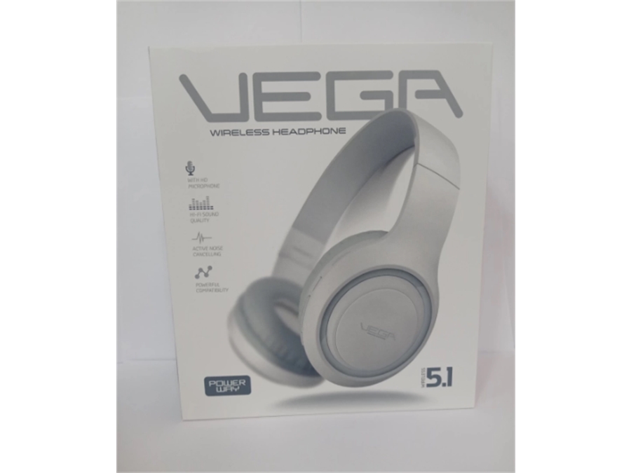 Powerway Vega Bluetooth Kablosuz Stereo Kulak Üstü Kulaklık Pembe - 8699931328882