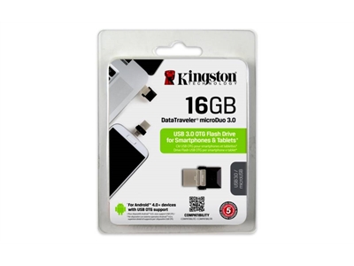 Kingston 16GB OTG Flash Bellek USB 3.0 - 740617230734