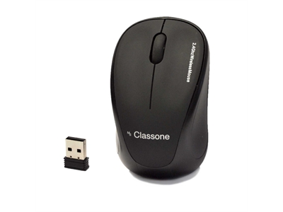 Classone T108 Ergo Serisi 2.4GHz 1200 Dpi Kablosuz Mouse USB Alıcılı Siyah - 8699261811184