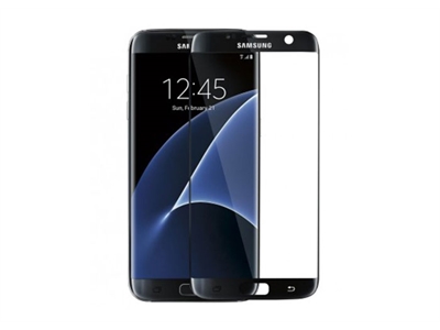S-link CM-S7EDGE Siyah Tempered Glass Samsung Galaxy S7 Edge Cam Ekran Koruyucu