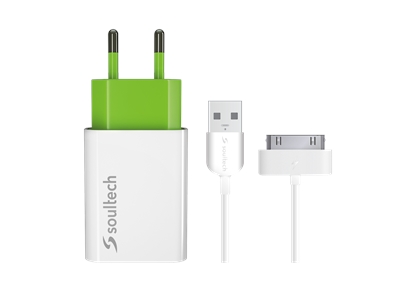 Soultech SC013B iPhone 4/4S 1.1A Seyahat Şarj Aleti - 8681000014345
