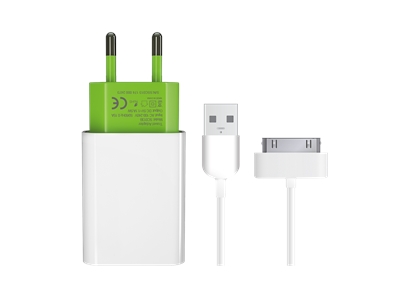 Soultech SC013B iPhone 4/4S 1.1A Seyahat Şarj Aleti - 8681000014345