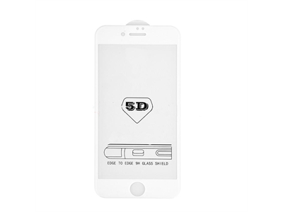 X-Style Apple iPhone 8 Full Cover 5D Beyaz Ekran Koruyucu - 9813764303819