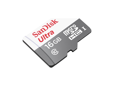 SanDisk Ultra® 16GB 80MB/s microSDHC™/microSDXC™ UHS-I Hafıza Kartı SDSQUNS-016G-GN3MN - 619659161613