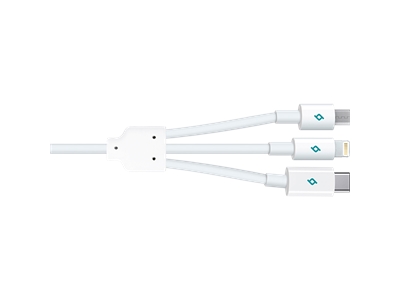 ttec 2SCS01UT SpeedCharger Universal Şarj Aleti 2.1A Micro USB, iPhone Lightning, Type-C Kablolu - 8694470618524