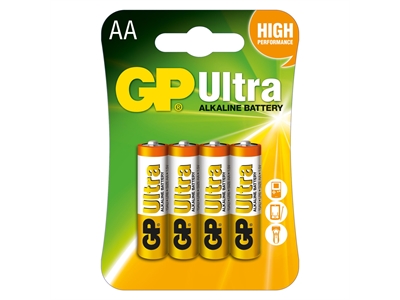 GP Ultra Alkalin 4'lü  AA Boy Kalem Pil (GP15AU-2UE4)
