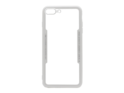 X-Style iPhone 7 Plus Süper Slim Beyaz Çerçeveli Kapak - 9813764306841