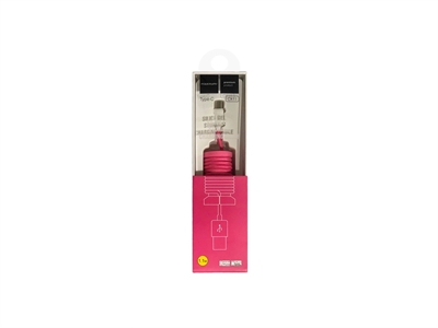Powerway CX11 Type-C Data ve Şarj Kablosu - Pembe - 8699931323450