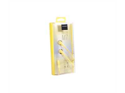 Powerway M7 Mikrofonlu Stereo Sarı Kulaklık - 8699931323122