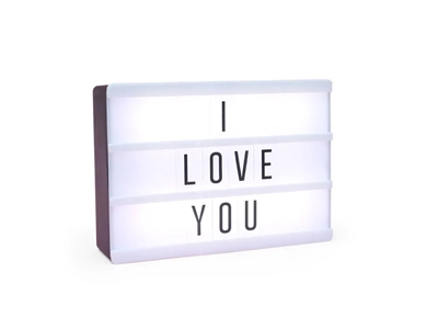 Petrix A6 Işıklı Harfli Dekoratif Led Pano Lightbox Kişiye Özel - 8696291178782