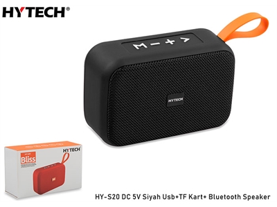 Hytech HY-S20 DC 5V Bluetooth Speaker Siyah Usb+TF Kart - 8680096085543