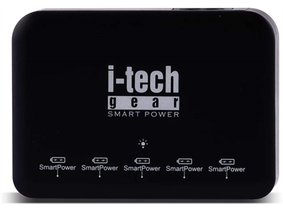 i-Tech Gear Smart Power / 8A 40W  / Hızlı Şarj Aleti / Siyah - 8680742834976