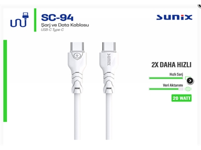 Sunix SC-94 20W Type-C Data Kablo