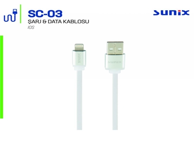 Sunix SC-03 3A Lightning Data Kablo