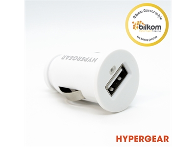 Hypergear 2.1A Yüksek Hızlı Araç Şarjı Beyaz (Bilkom Garantili) - 633755150982