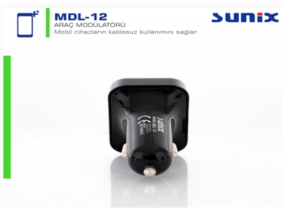 Sunix MDL-12 2.4 A Bluetooth Fm Modülatör - 8699261111987