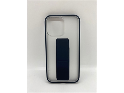 Vision Apple iPhone 13 Pro Manyetik Standlı Buzlu Cam Lacivert Silikon Kılıf - 9783598224943