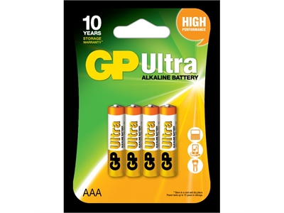 GP Ultra Alkalin 4'lü  İnce Kalem Pil (GP24AU-2UE4) - 4891199027659