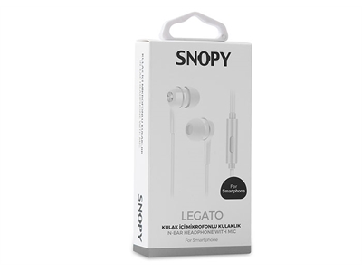 Snopy SN-778 Legato Mikrofonlu Kulaklık Beyaz