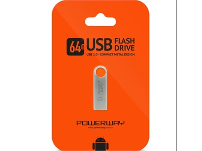 Powerway 64 GB Metal Usb Flash Bellek
