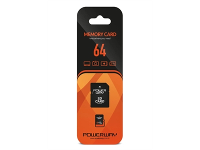 Powerway 64 GB MicroSDHC Hafıza Kartı ve Kart Okuyucu