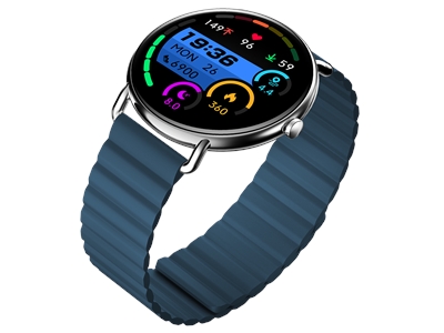 Soultech EON Plus SW005L Akıllı Saat 1.43” AMOLED Ekran IP68 Lacivert+Gri Kordon Hediyeli - 8681000020346
