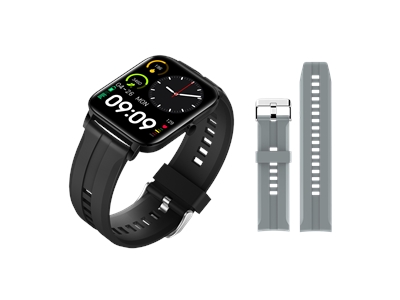 Soultech EON SW004S Akıllı Saat 1.83” TFT Ekran IP68 Siyah+Gri Kordon Hediyeli - 8681000020315